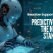 A sleek white humanoid robot with glowing orange and blue accents interacts with a digital, holographic interface in a futuristic setting. Bold text to the right reads: "Reactive Support Is Dead. PREDICTIVE AI IS THE NEW CX STANDARD.